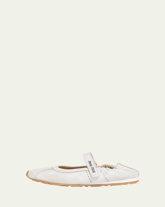 Leather Mary Jane Ballerina Sneakers